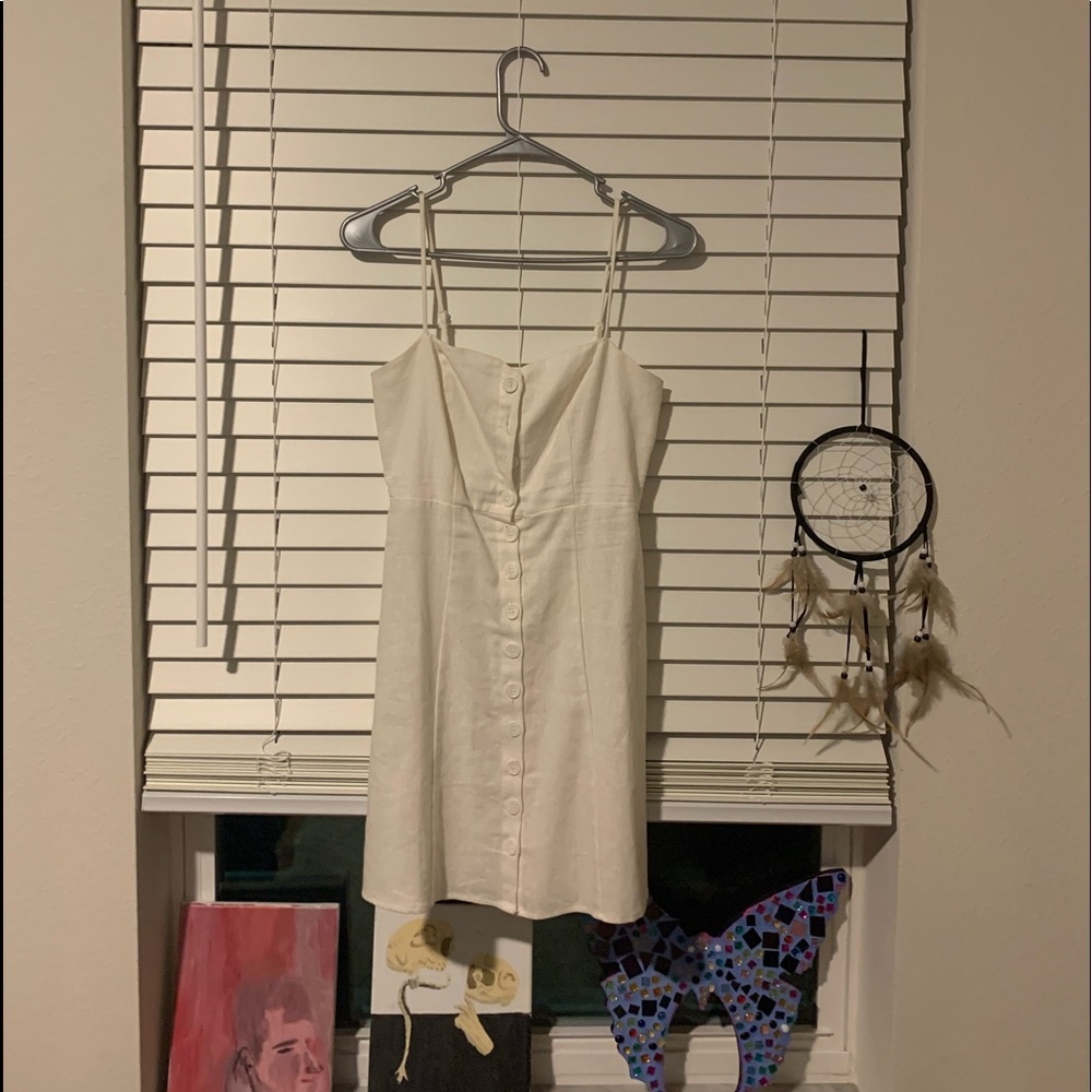 White paper dress